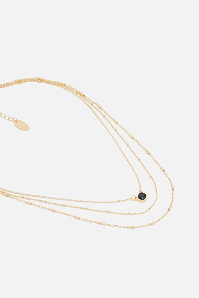 Collier naomy couleur or femme