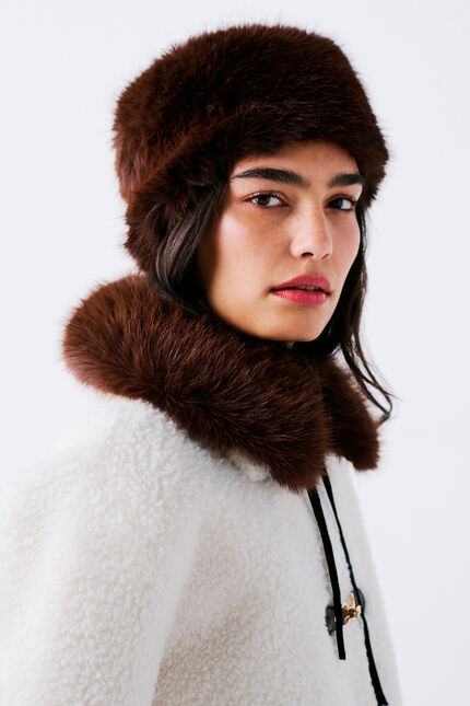 Chapeau Bruna marron foncé femme