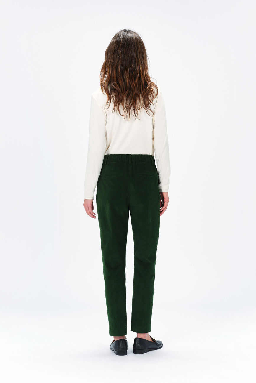 Pantalon psidika vert fonce femme