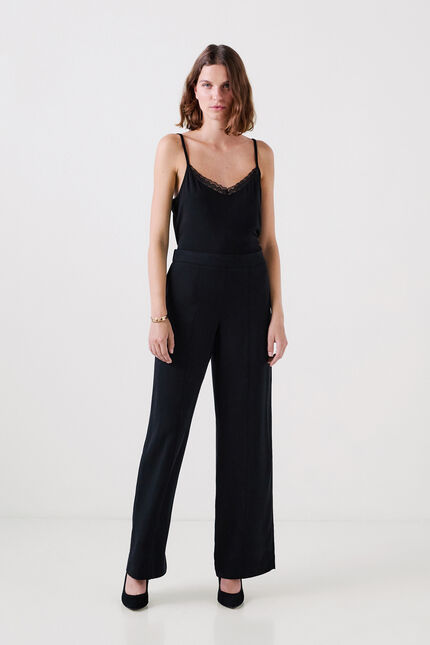 pantaloni palise nero donna