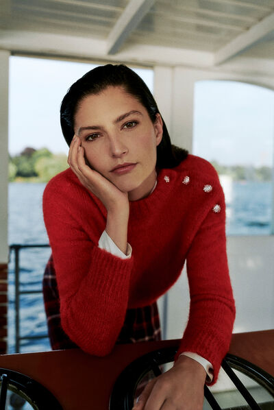 pull grace rouge femme