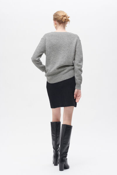 Pull maddy gris clair femme