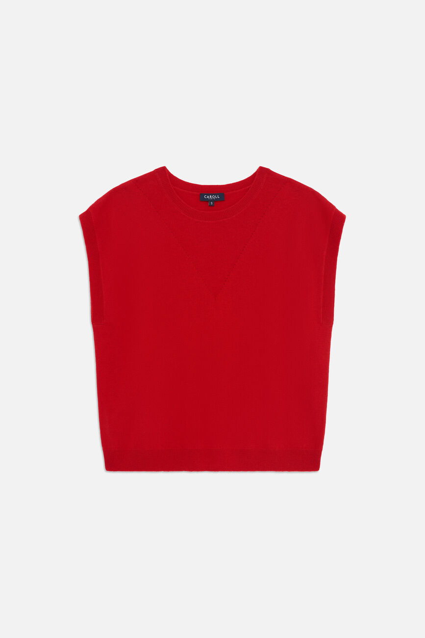 Pull mathilde rouge femme