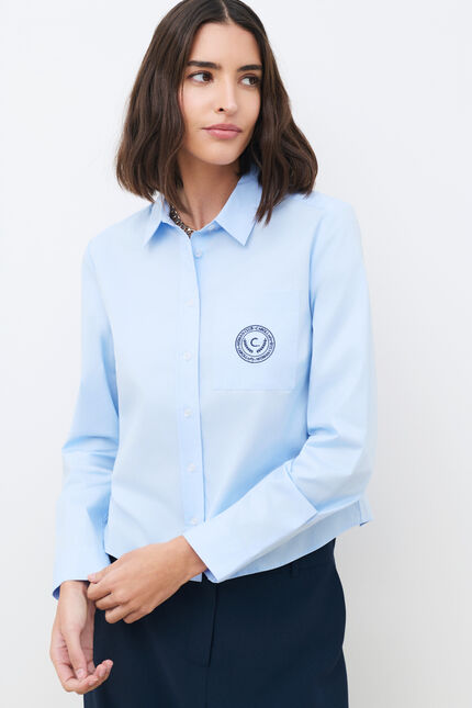 Chemise Charlie2 bleu gris femme