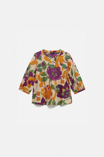 Blouse libye rose framboise femme