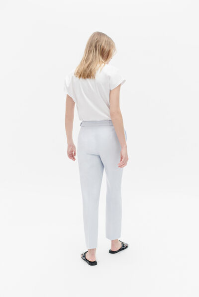 Pantalones Psalvador azul celeste mujer
