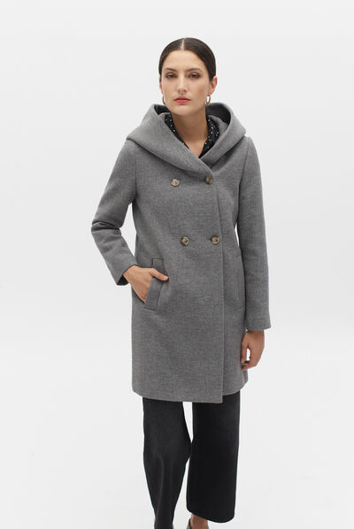 manteau acarena gris femme