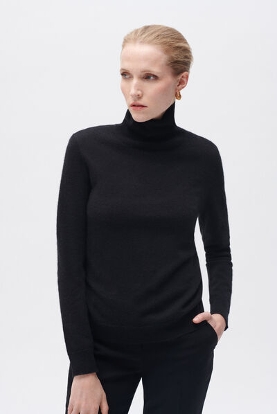 pull dylan b 100% cachemire noir femme