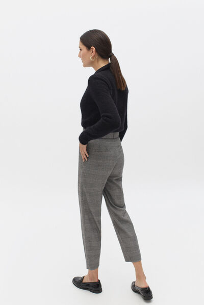 pantalon ani gris fonce femme