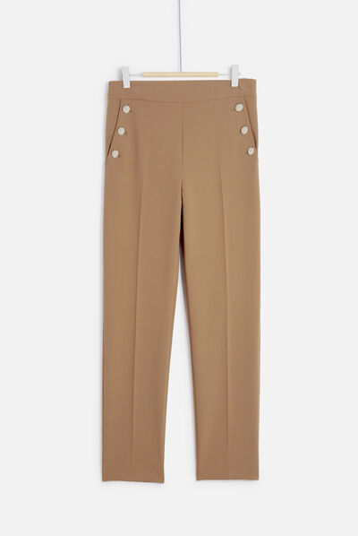 Pantalon octavian camel femme
