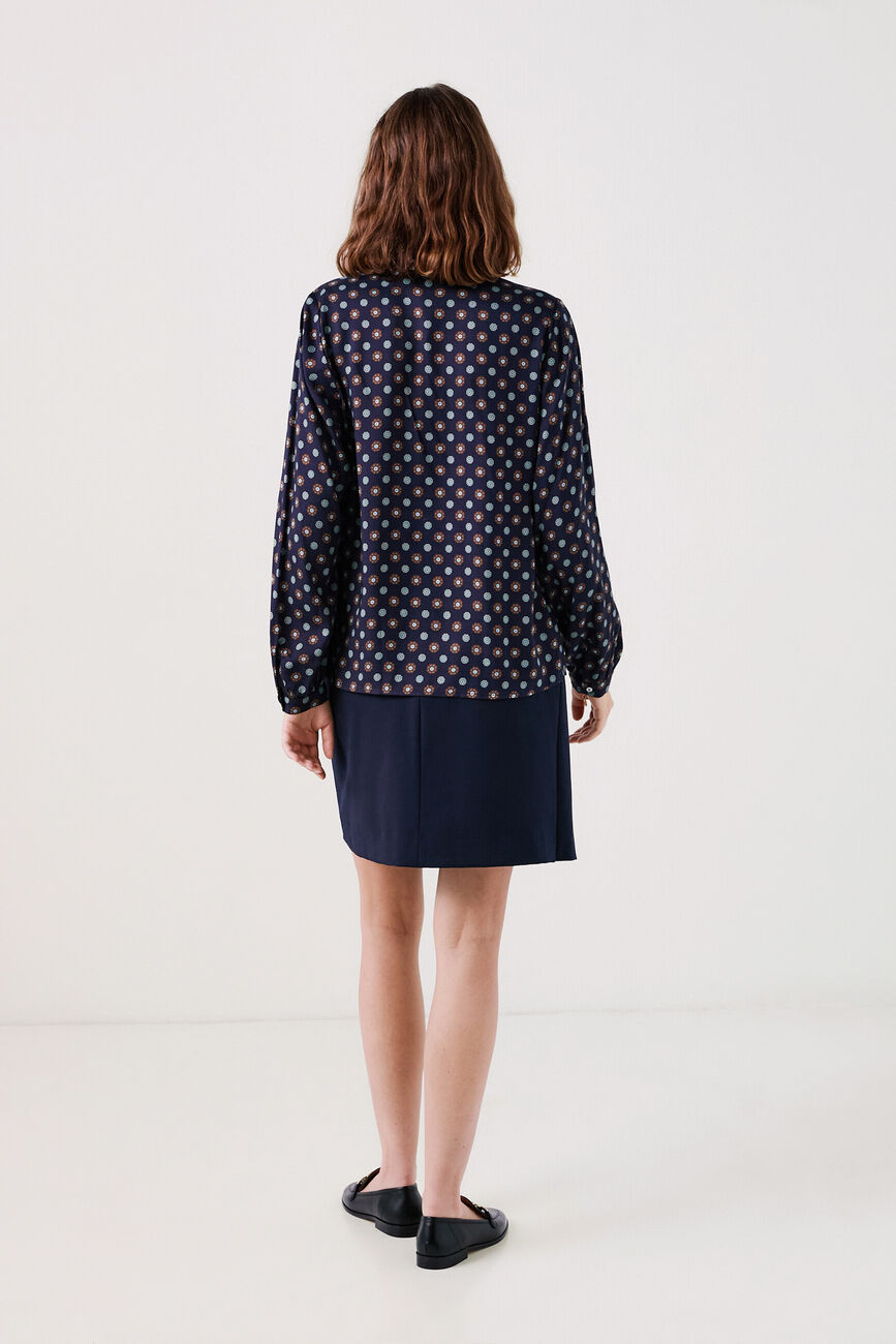 comeo shirt navy blue woman