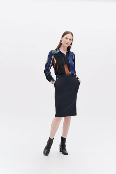 Blouse lovely1 bleu electrique femme