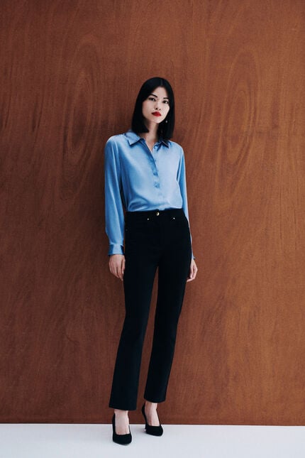 Pantalon pdarwino noir femme