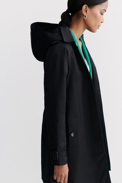 trench prague b noir femme