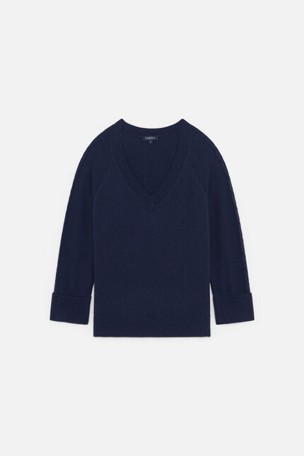 maglione mjade blu navy donna