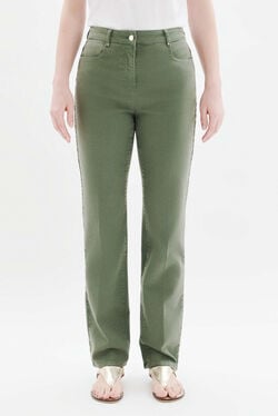 Pcomolong trousers khaki green woman