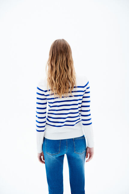 Trui Mjulie blauw turquoise vrouw