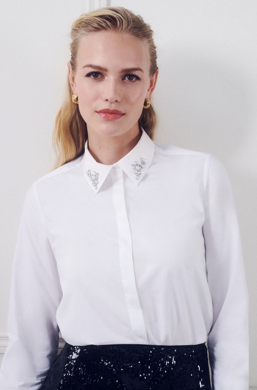 Chemise cjamice blanc femme