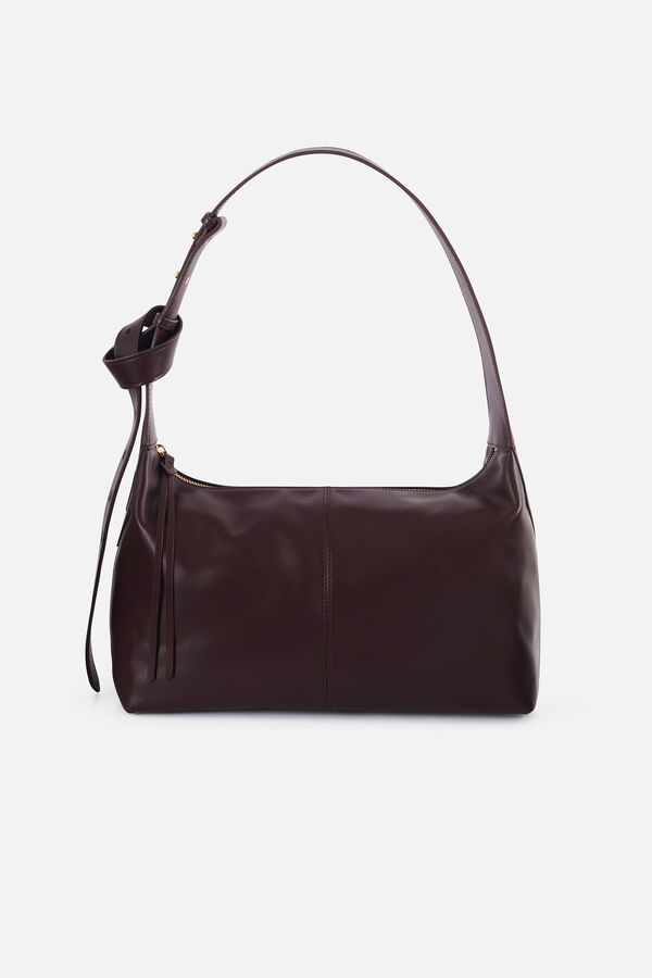 Soane en cuir naturel tas donkerbruin vrouw