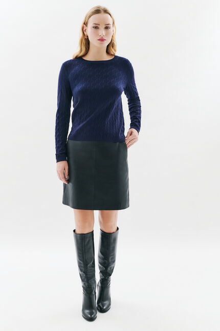 Jersey Manina azul marino mujer