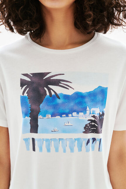 Camiseta Tim-Palme crudo mujer