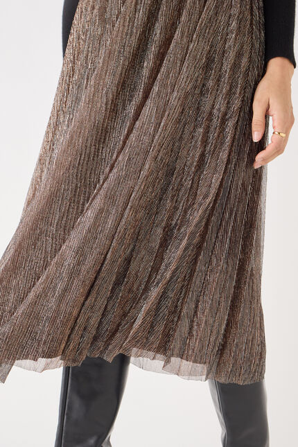 Jupe jappy couleur cuivre femme