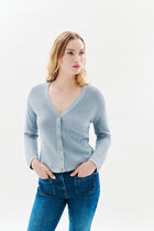 Mleonard cardigan sky blue woman