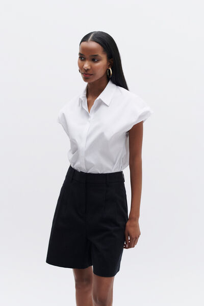 short bermude noir femme