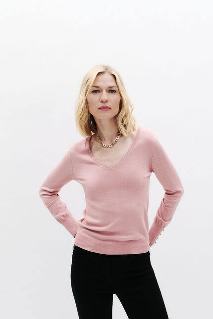Trui Mempha pastelroze vrouw