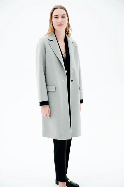 Manteau gaenore bleu pastel femme