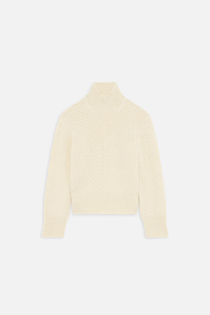 Trui mwilliam Made in Italy ecru vrouw