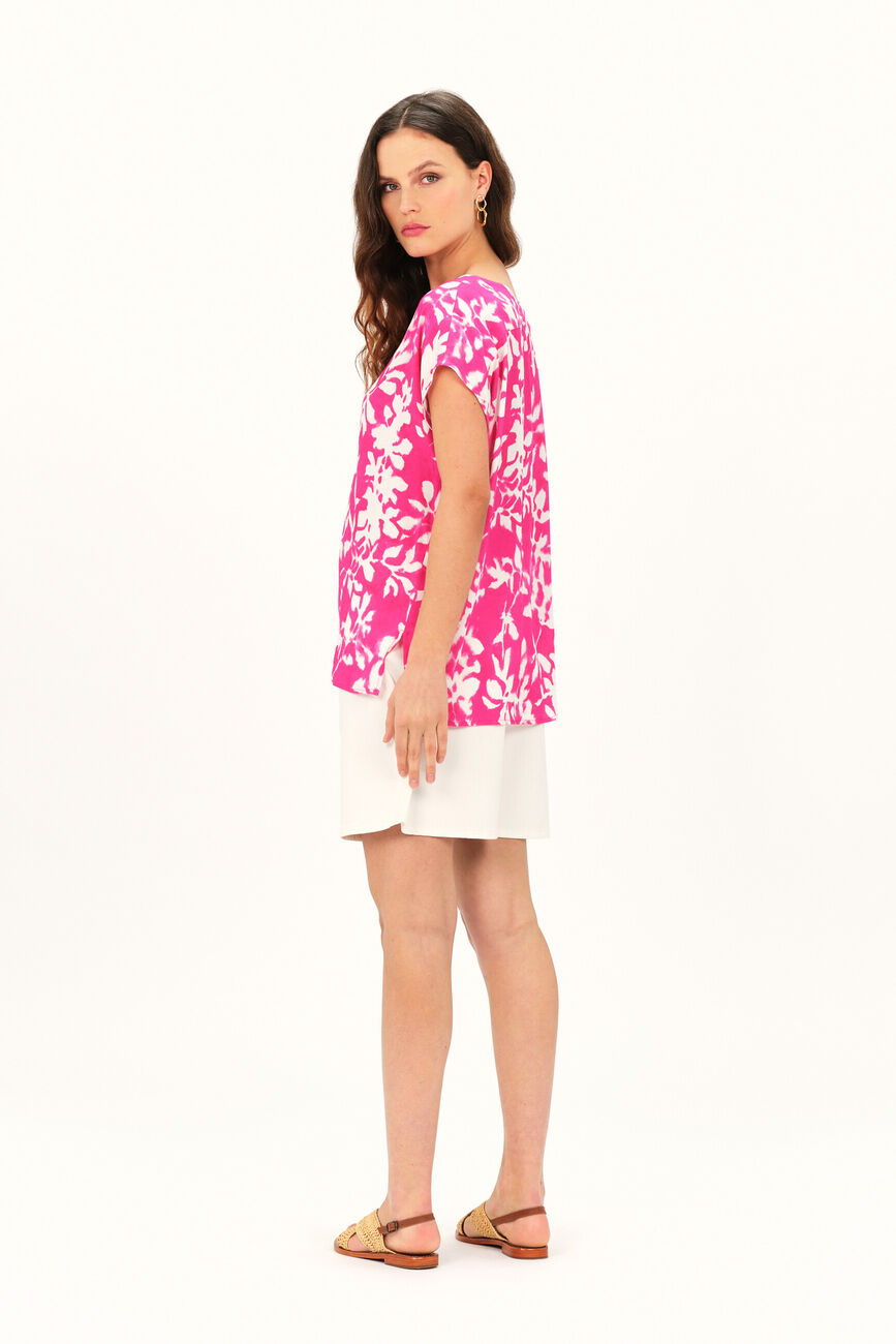 Blouse cilona rose femme