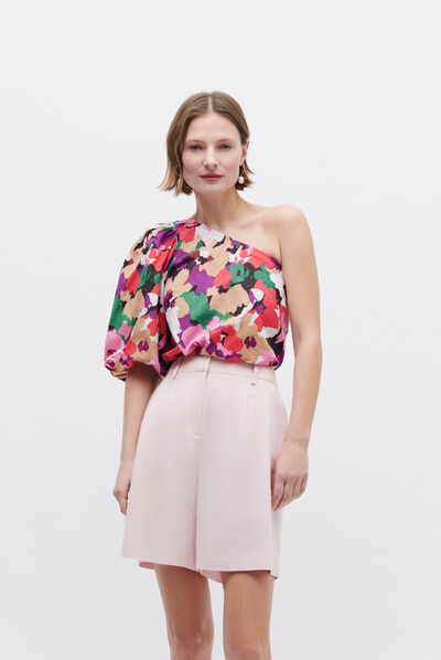 blouse morgane violet femme