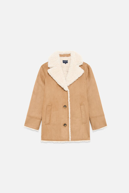 Manteau Gonzague camel femme