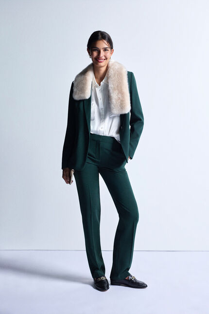 Pantalon pclement2 vert foncé femme