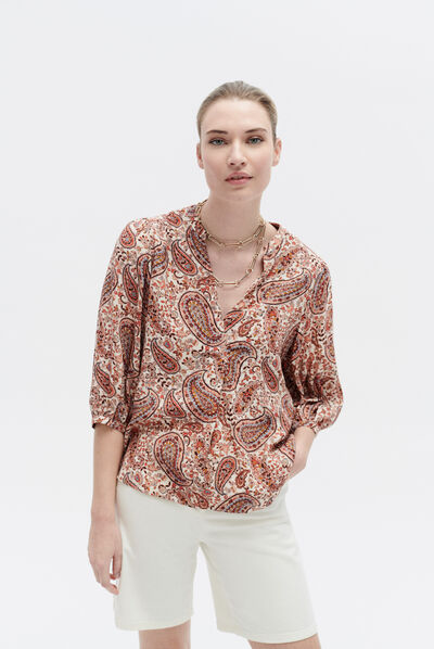Blusa Cassy camel mulher