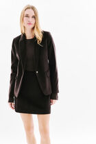 Aurora blazer chocolate brown woman