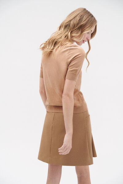 Jupe gabriel camel femme