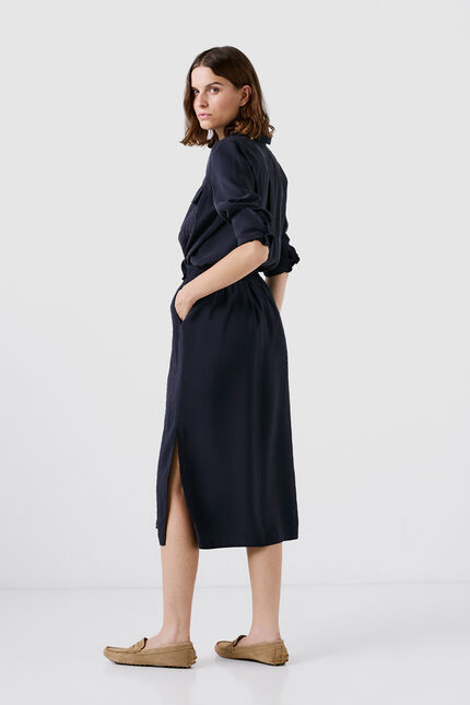 Rok jim marineblauw vrouw