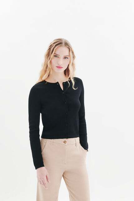 Gilet Mwindsor noir femme