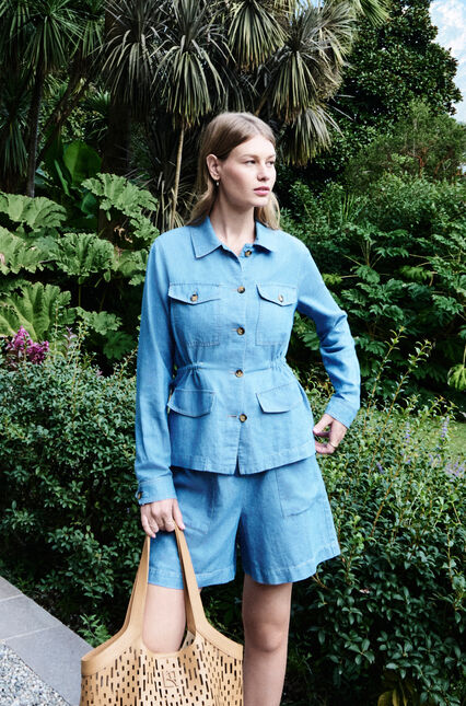 Veste Grace5 bleu ciel femme