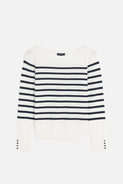 Pull mjulie ivoire femme