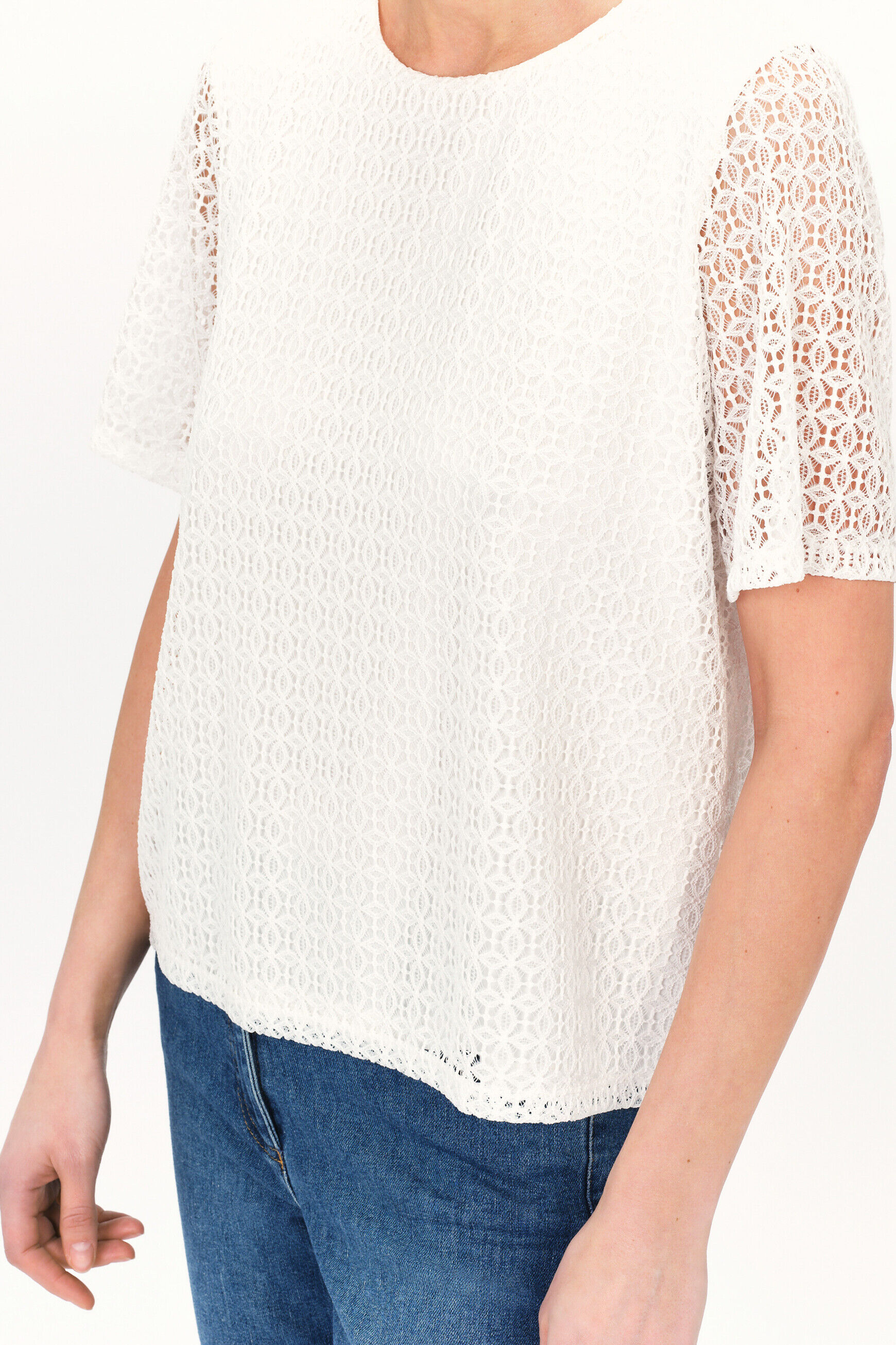 T-shirt tboxy ivoire femme