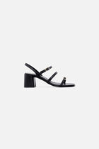 Elodie natural leather shoes black woman