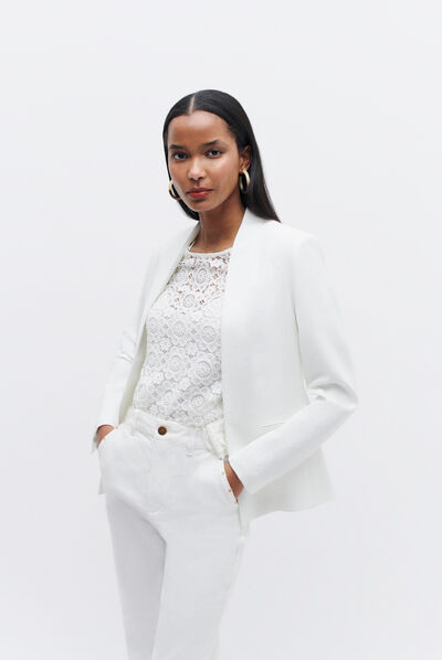 veste sixtine ivoire femme