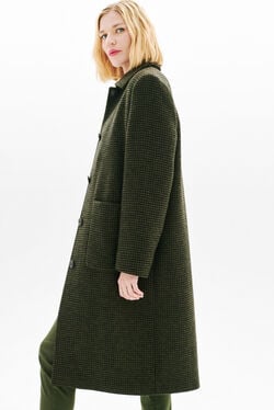 Abrigo Gelika verde caqui mujer