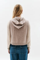 Yseo poncho light brown woman