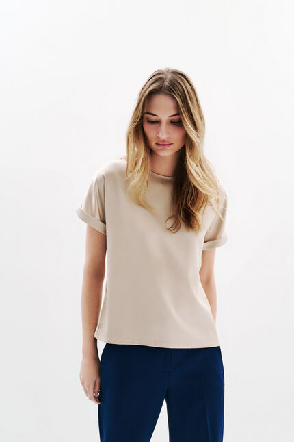 T-shirt Tmargerita sandfarben damen