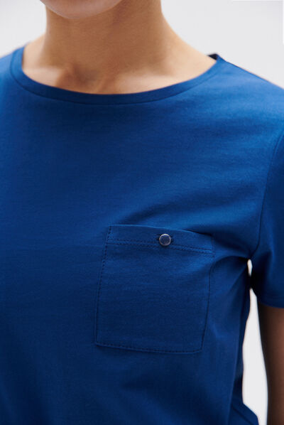 t-shirt ninon bleu femme