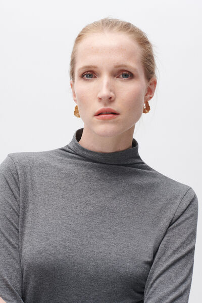 T-shirt tlilo gris fonce femme